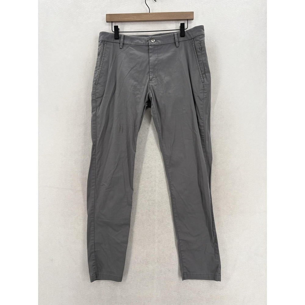 Birddogs Boomsticks Chino Pants Mens 34x32 Gray Lined Breathable Stretch Commute